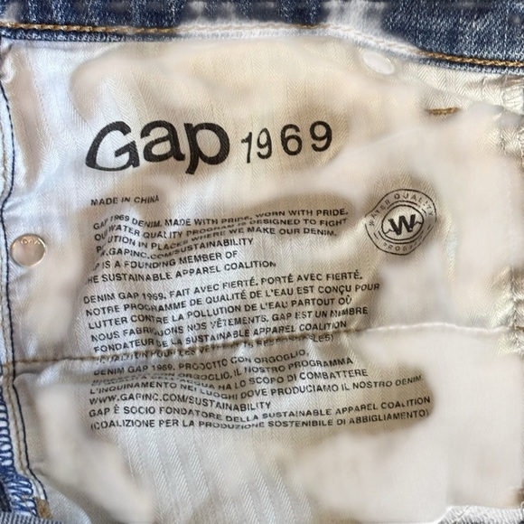 EUC GAP 1969 Light Blue Mid-rise Real Straight Leg Women's Jeans Sz 30 R - Picture 9 of 15